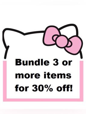 Bundles of 3 or more items receive 30% discount!